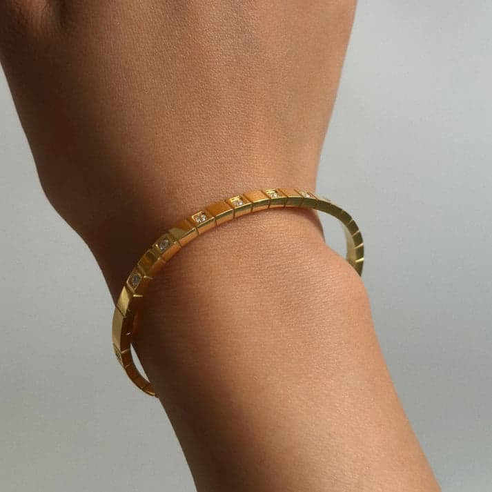 White Filled bangle