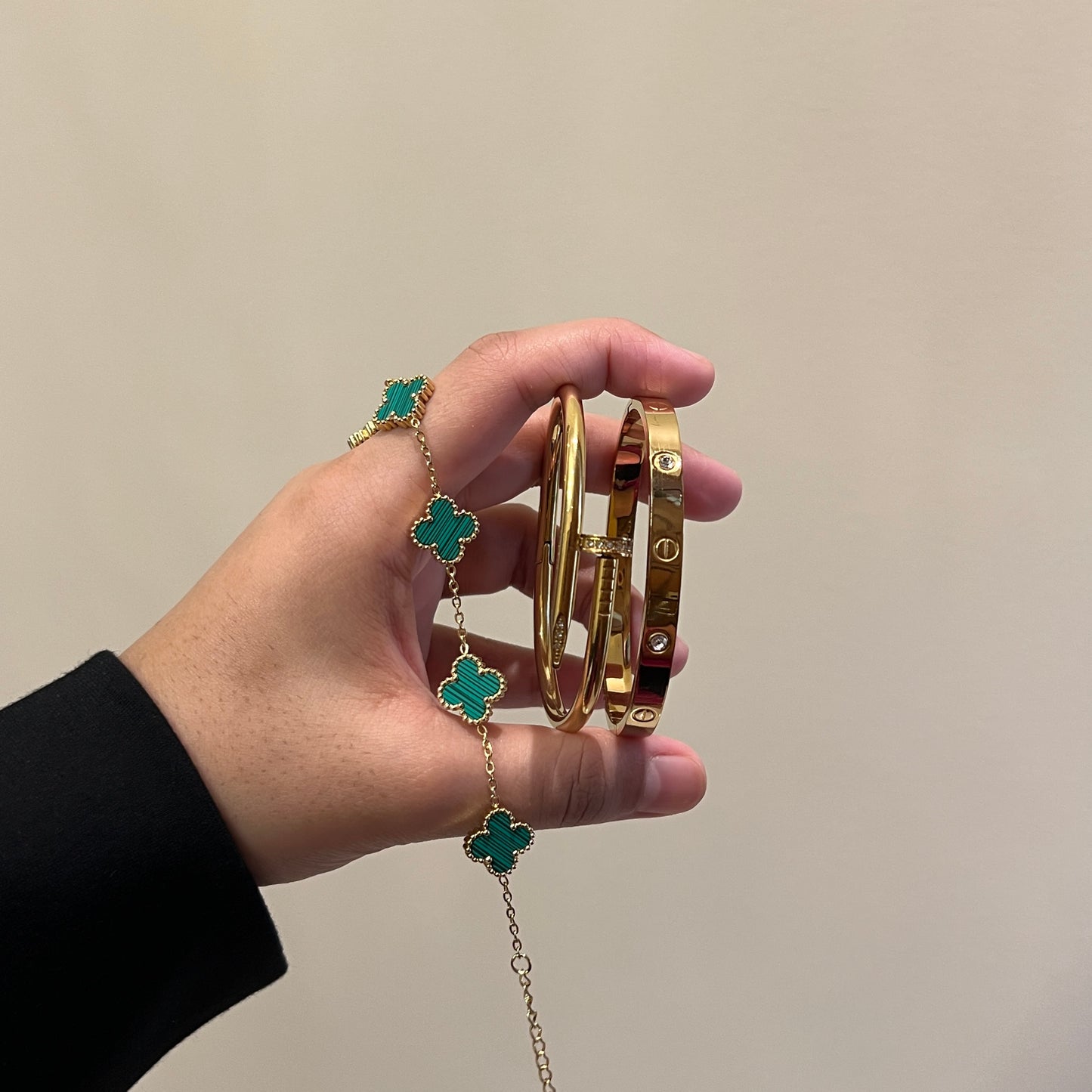 Cartier & Green clover Bracelets