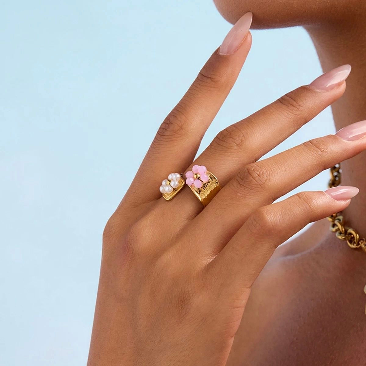 Pearl Flora Ring