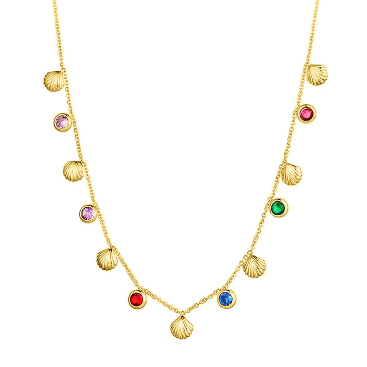 Shell n Multi Necklace