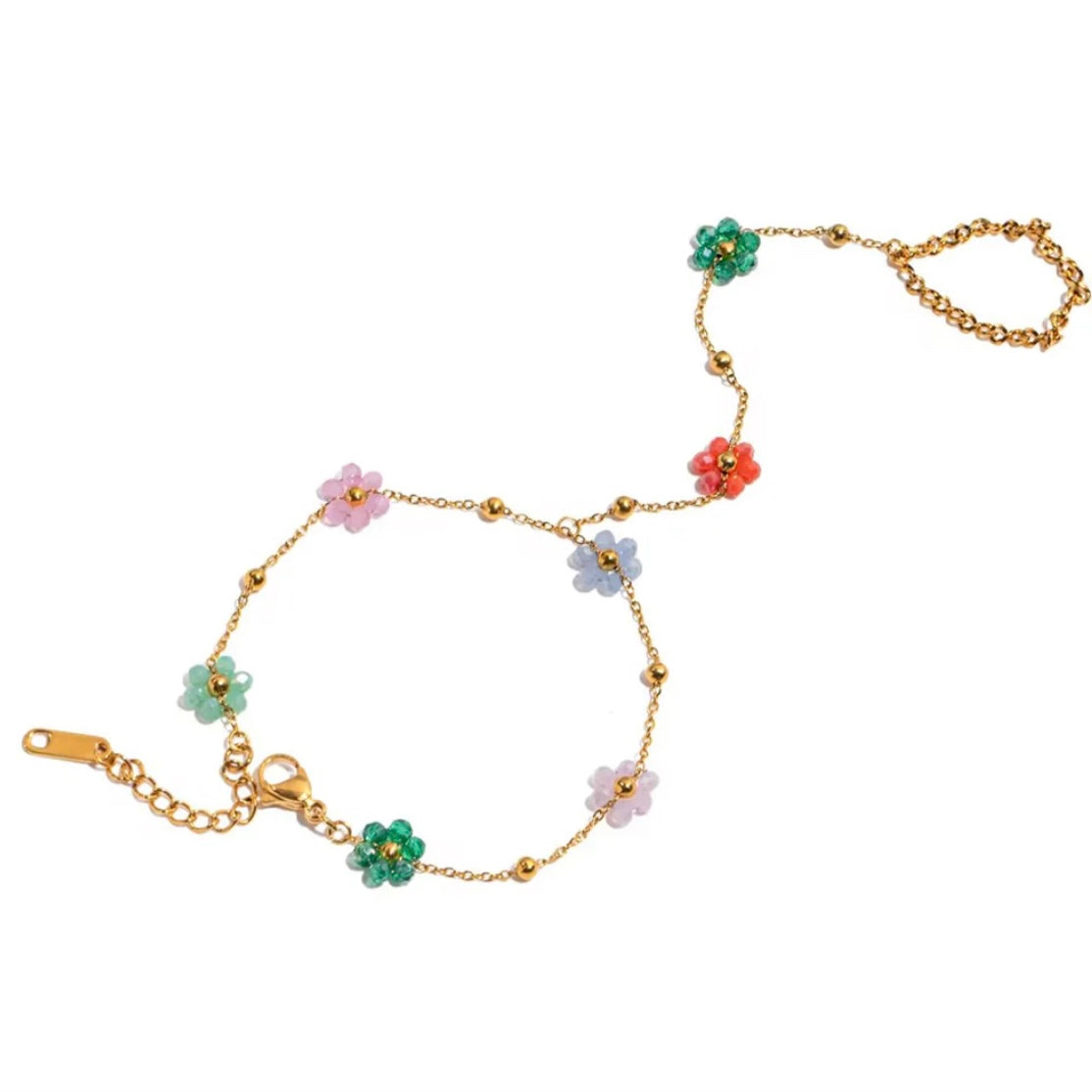 Daisy Beaded Hand Chain