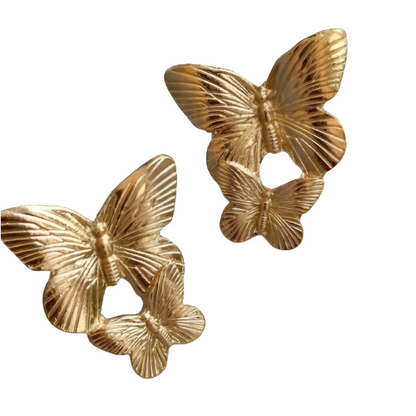 Double Butterfly Earring