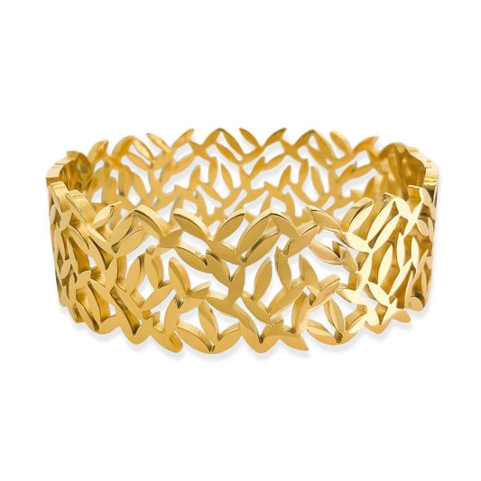 Leaves Bangle Bracelet