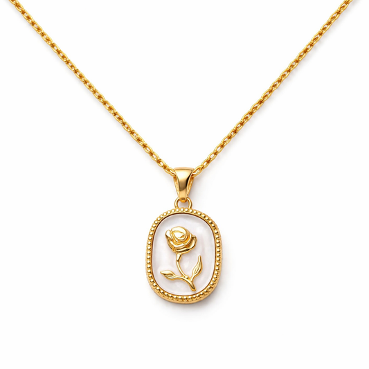Rose White Necklace