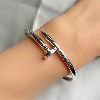 Silver Nail Bracelet