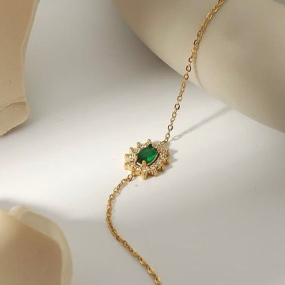 Emerald Gold Bracelet