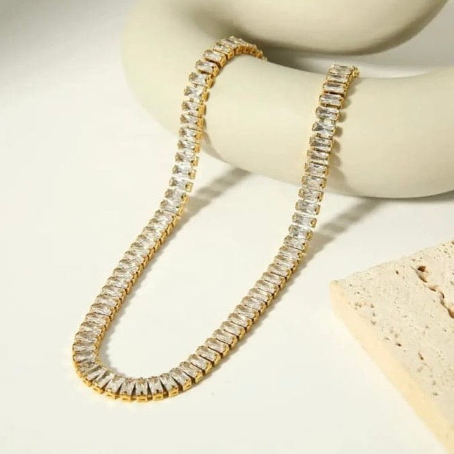 Baguette Necklace