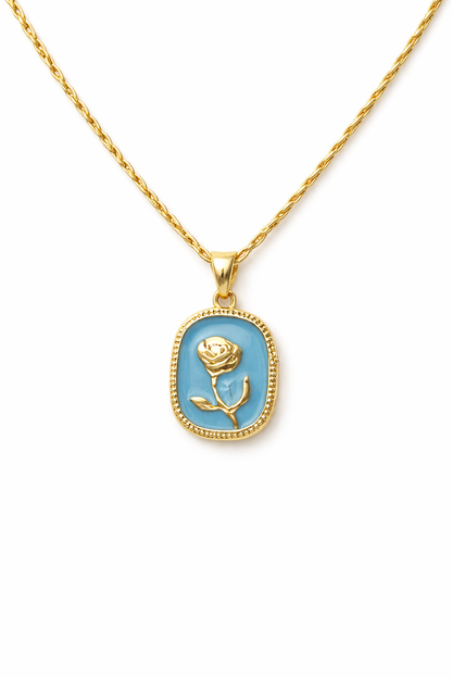 Rose Blue Necklace