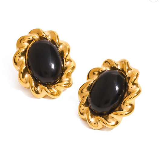 Vintage Black Earring