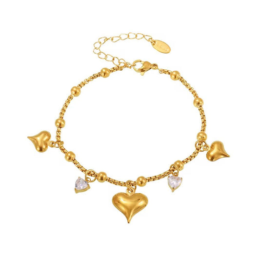 Heart Charm Bracelet