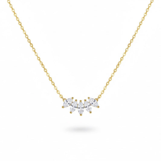 Pear and Marquise Necklace