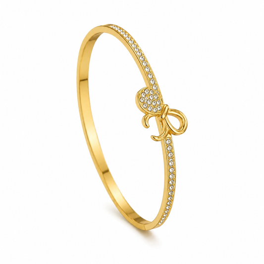 Dainty Bow Bangle