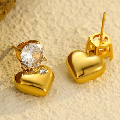 Heart Earring-Silver