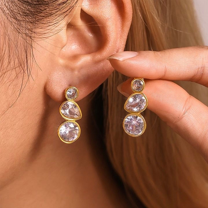 Tria Drop Earring
