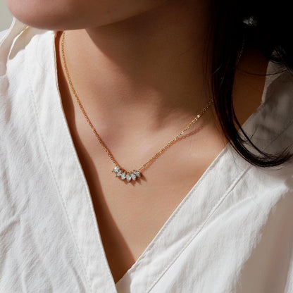 Pear and Marquise Necklace