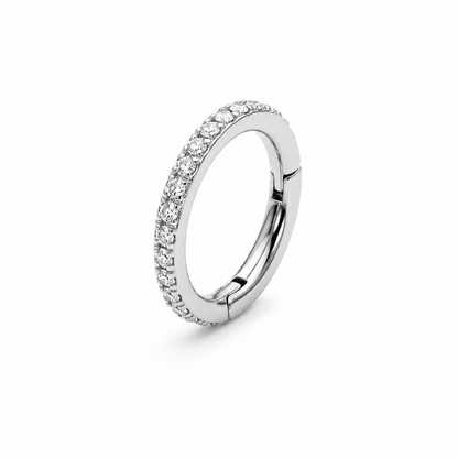 Silver Stone Nose Ring