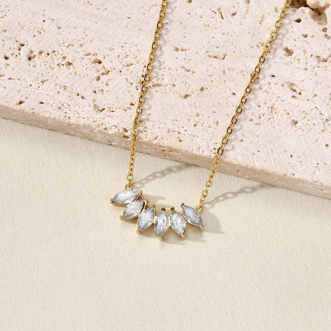 Pear and Marquise Necklace