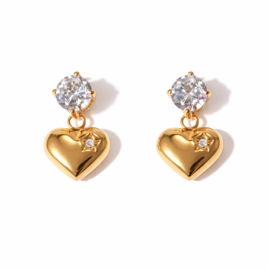 Heart Earring-Silver