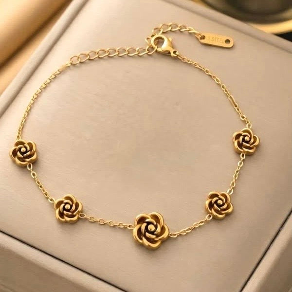 Rose Charm Bracelet