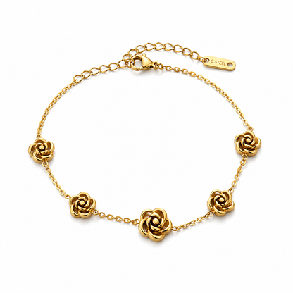 Rose Charm Bracelet