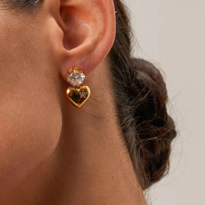 Heart Earring-Silver