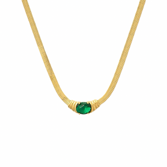 Emerald Snake Chain