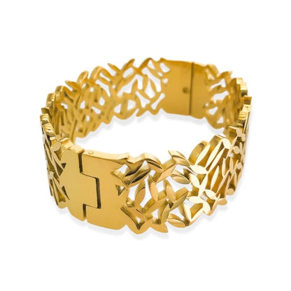 Leaves Bangle Bracelet