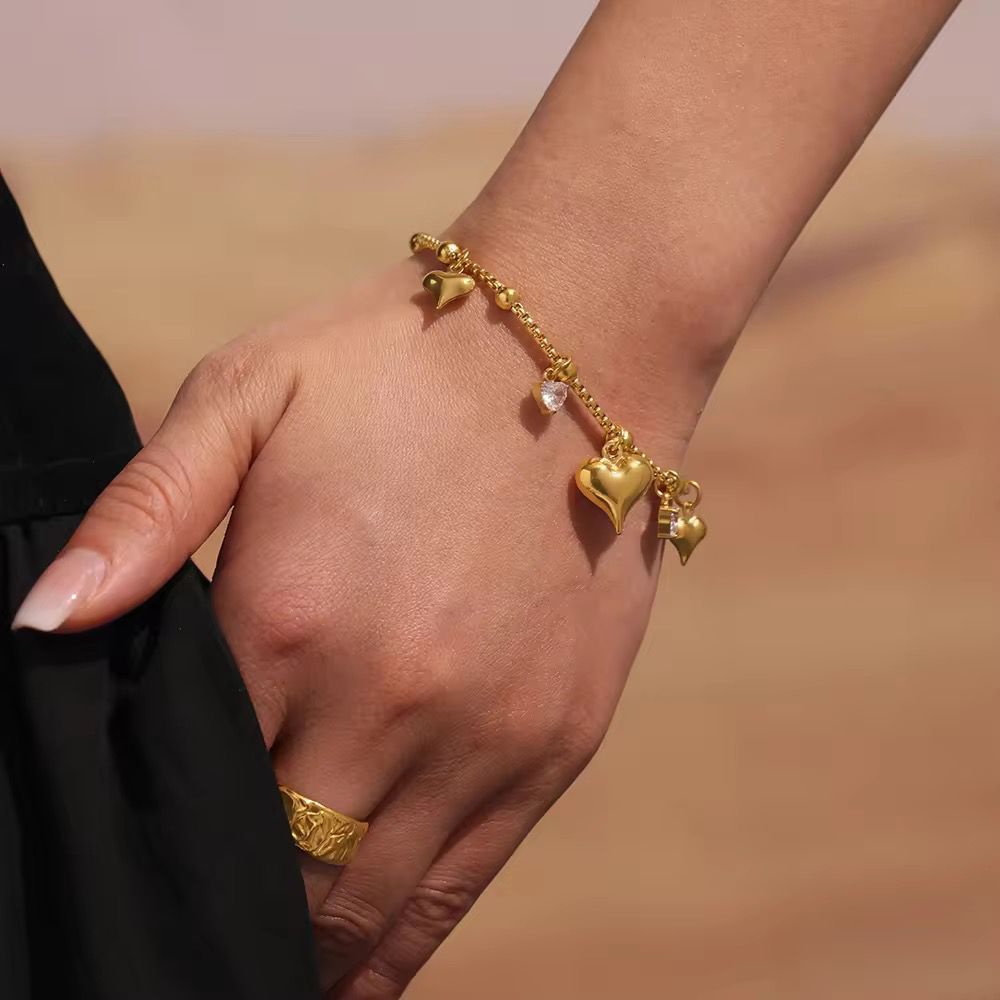 Heart Charm Bracelet