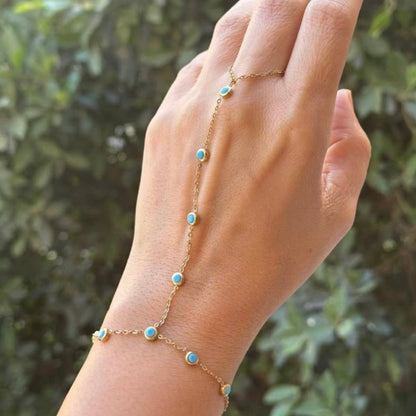 Turquoise HandChain