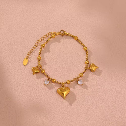 Heart Charm Bracelet