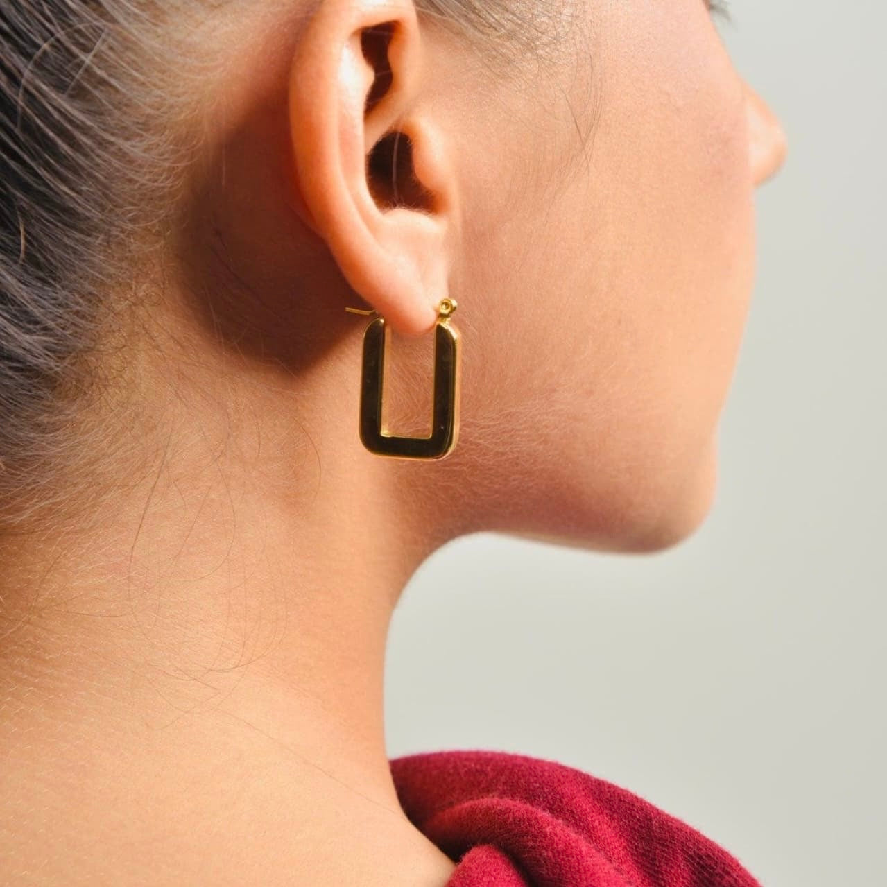 Arched Hoop Earring