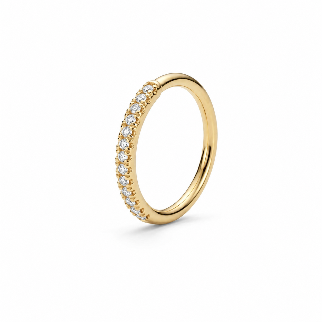 Golden Stone Nose Ring