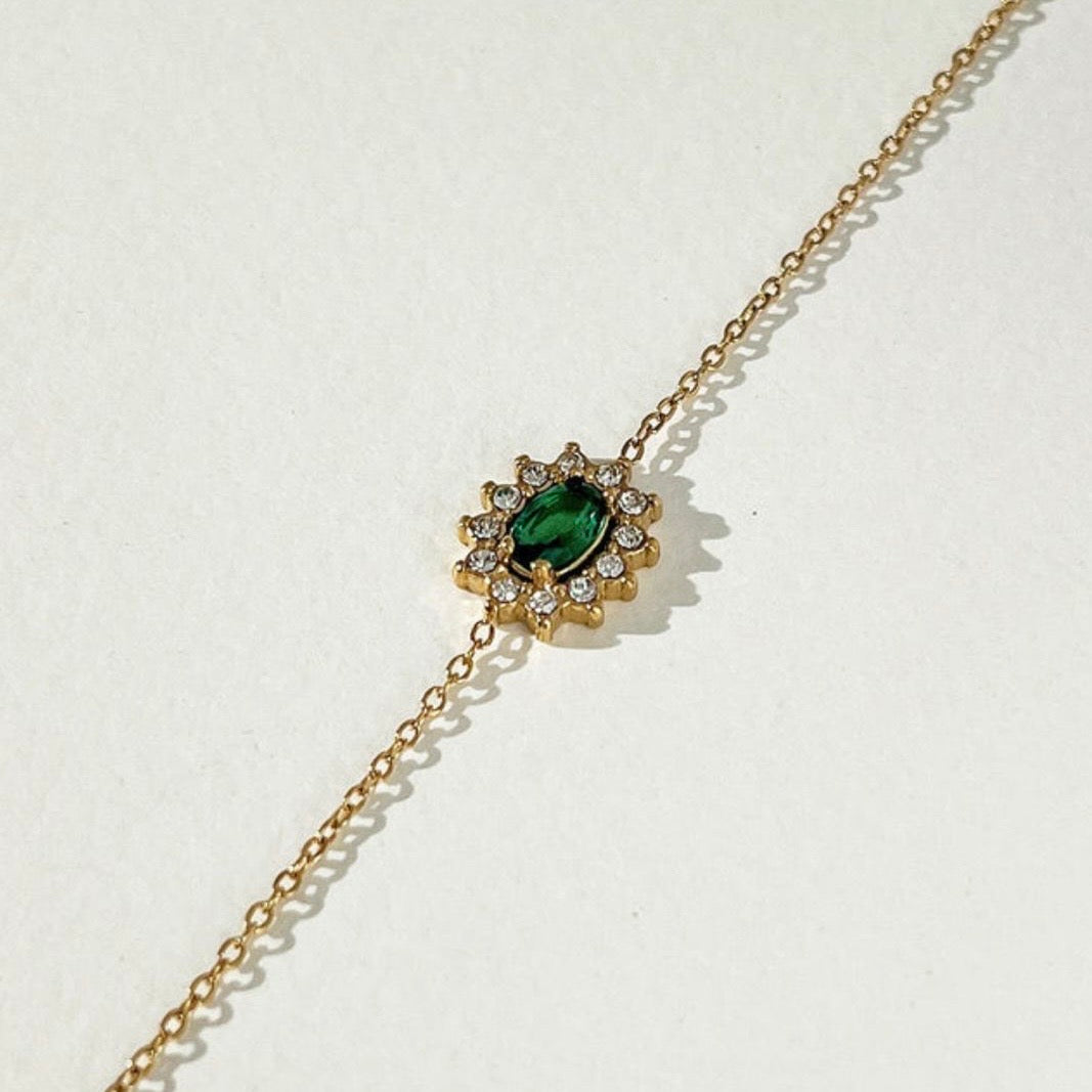 Emerald Gold Bracelet