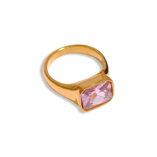 Pink Signet Ring