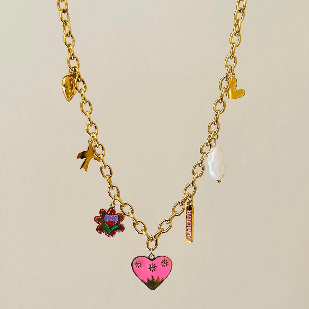 Amour Charm Necklace