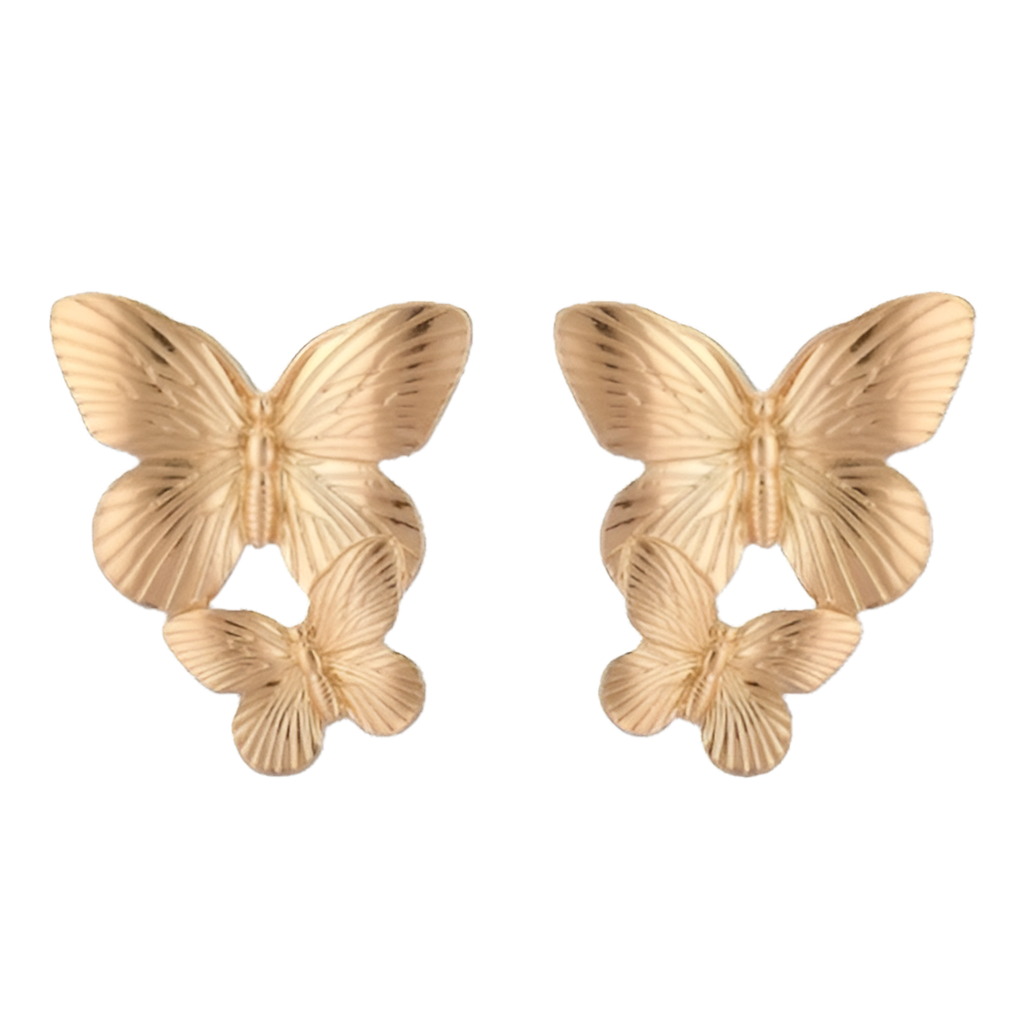 Double Butterfly Earring