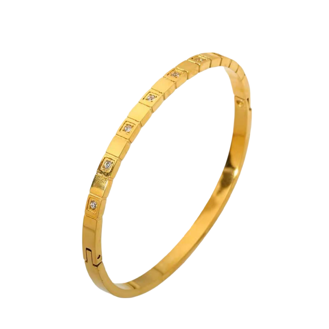 White Filled bangle