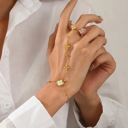 Four-Petal Hand Chain