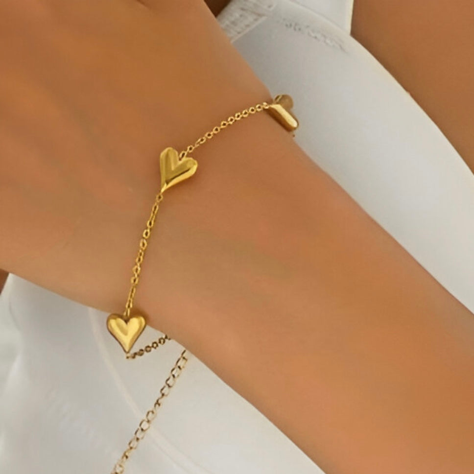 Heart Chain Bracelet
