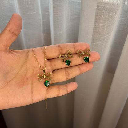 Green Bow Set