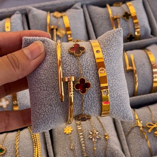 Cartier & Maroon clover Bracelets