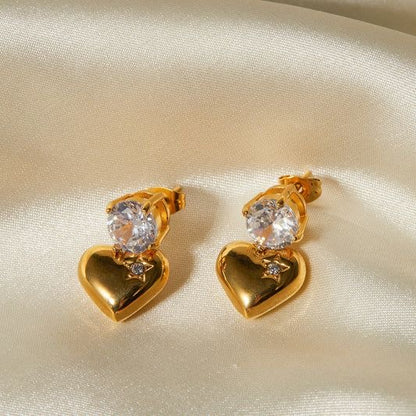 Heart Earring-Silver