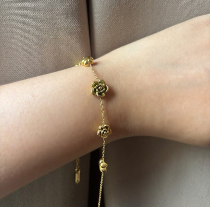Rose Charm Bracelet