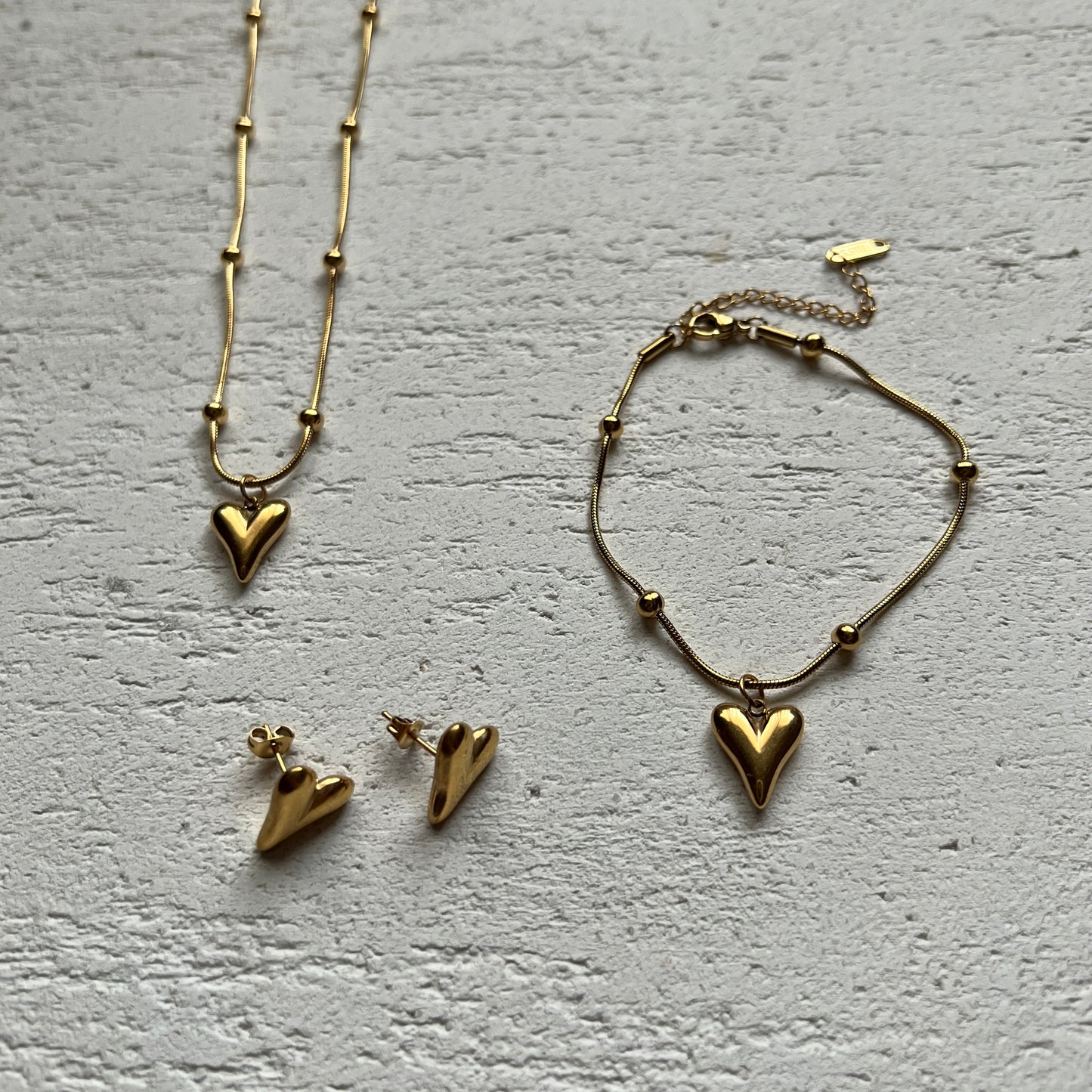 Heart Necklace Set