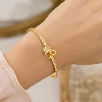 Dainty Bow Bangle