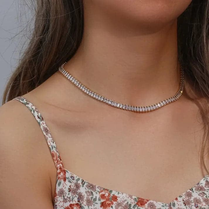 Baguette Necklace