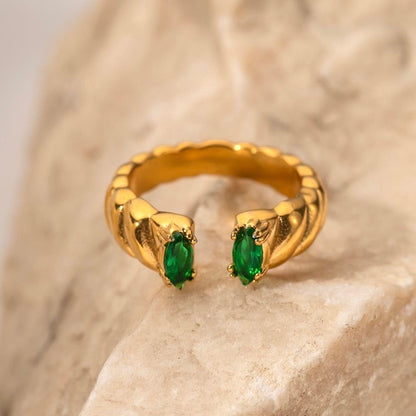 Green Gemstone Ring