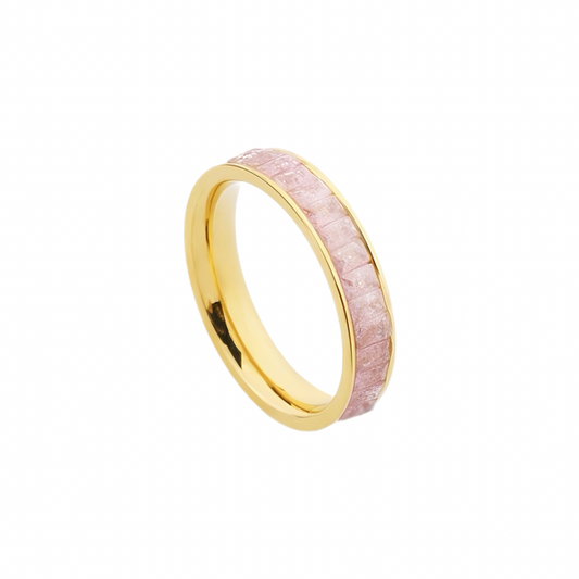 Pink Baguette Ring