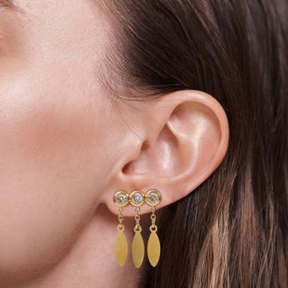 Donna White Earring