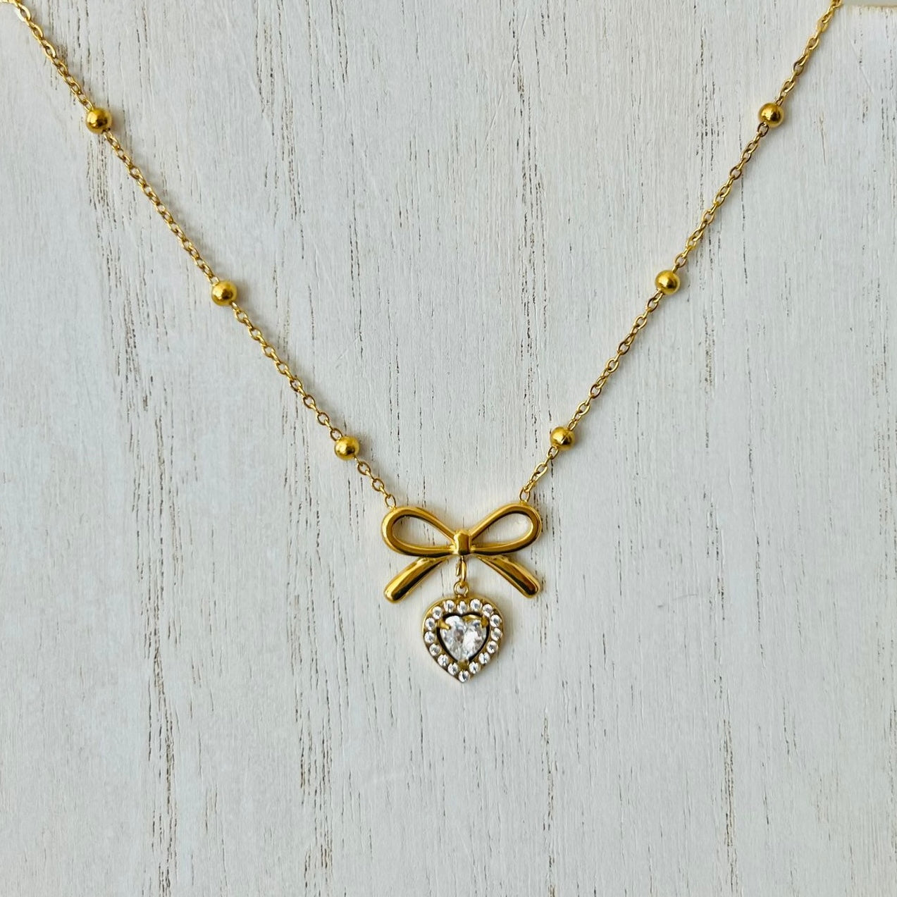 Belle Bow Necklace